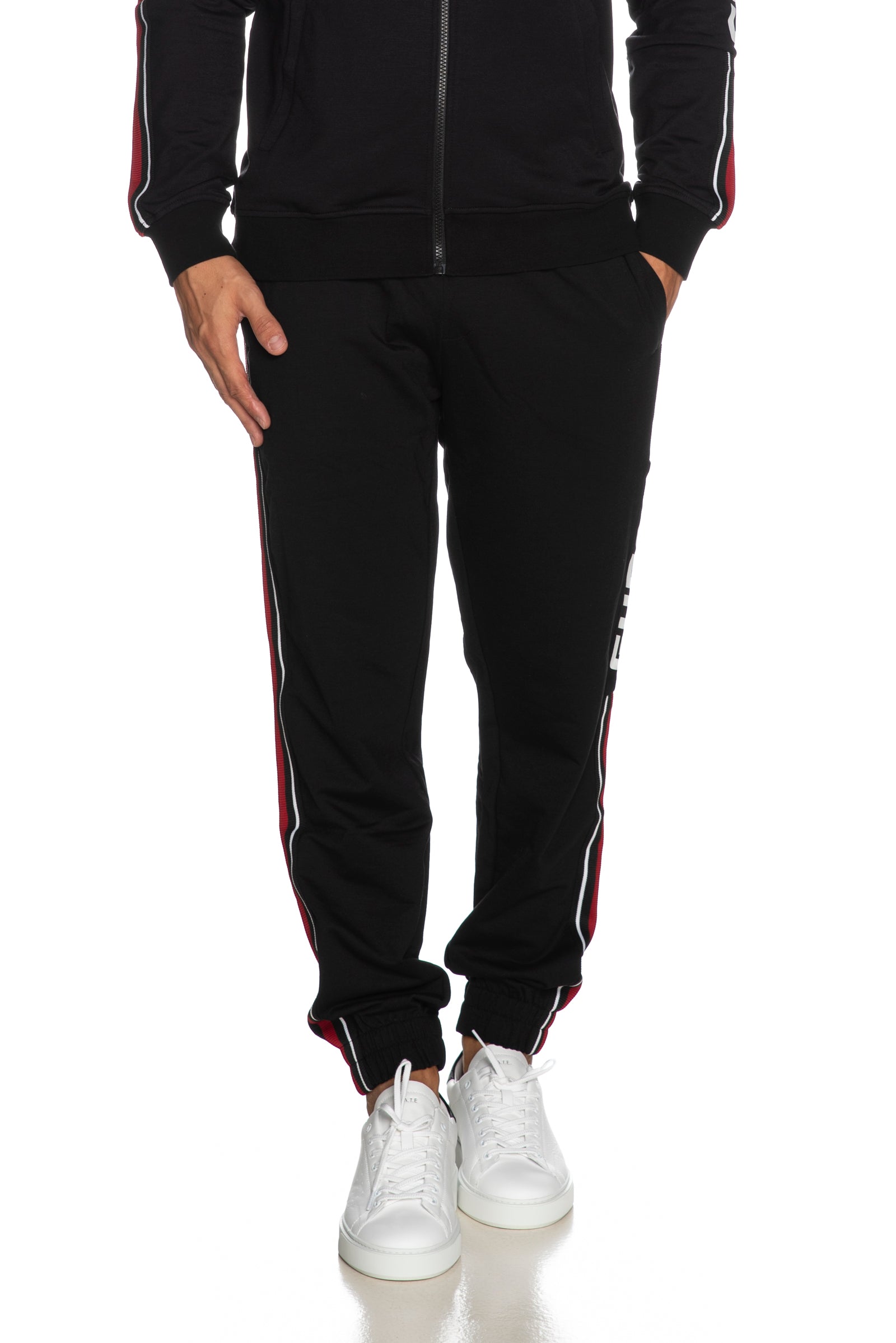 Pantalone Tuta Guess Jerrod Cuff Da Uomo Nero Scuderi Store