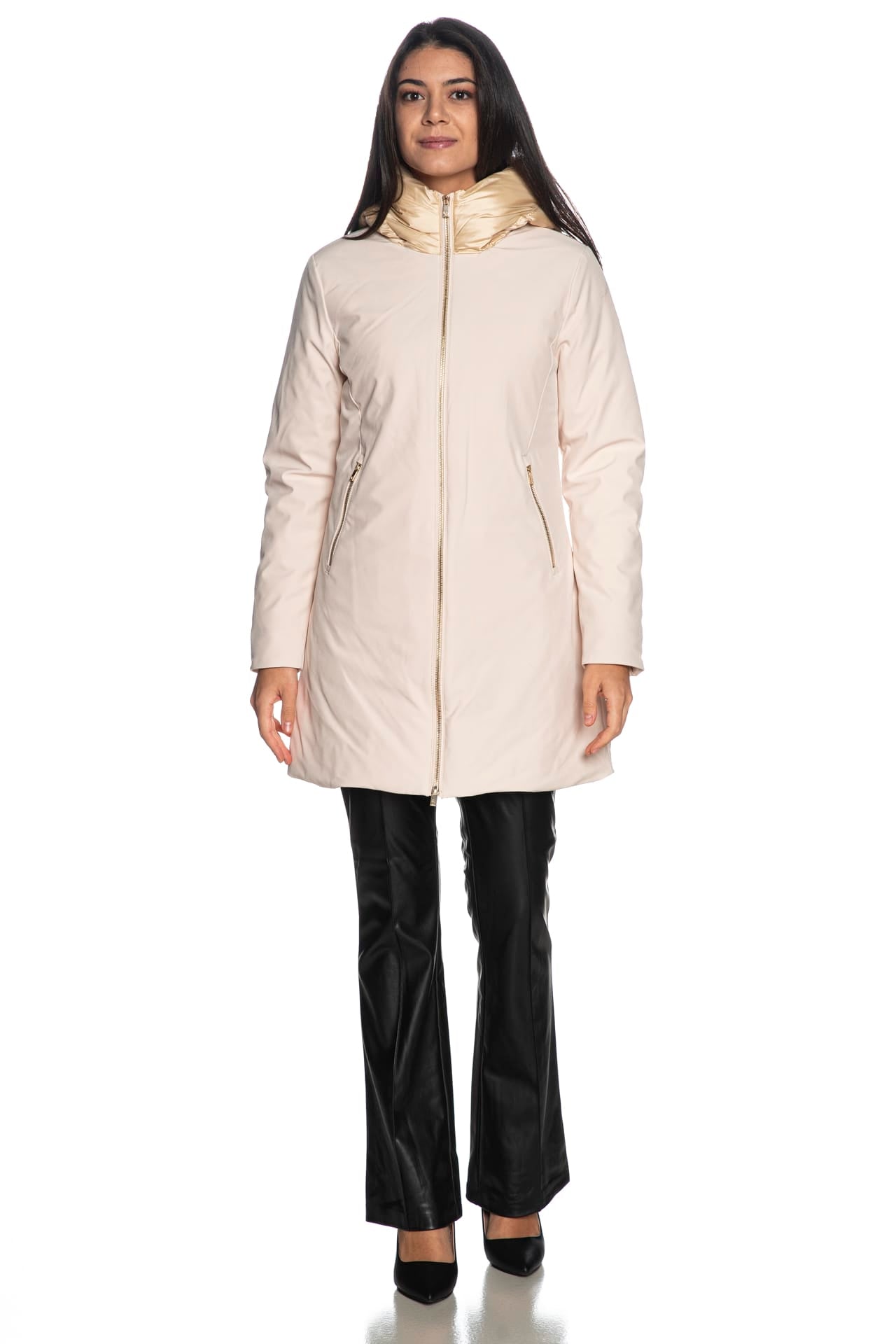 Giaccone Ciesse Piumini Mire Real Down Da Donna Beige