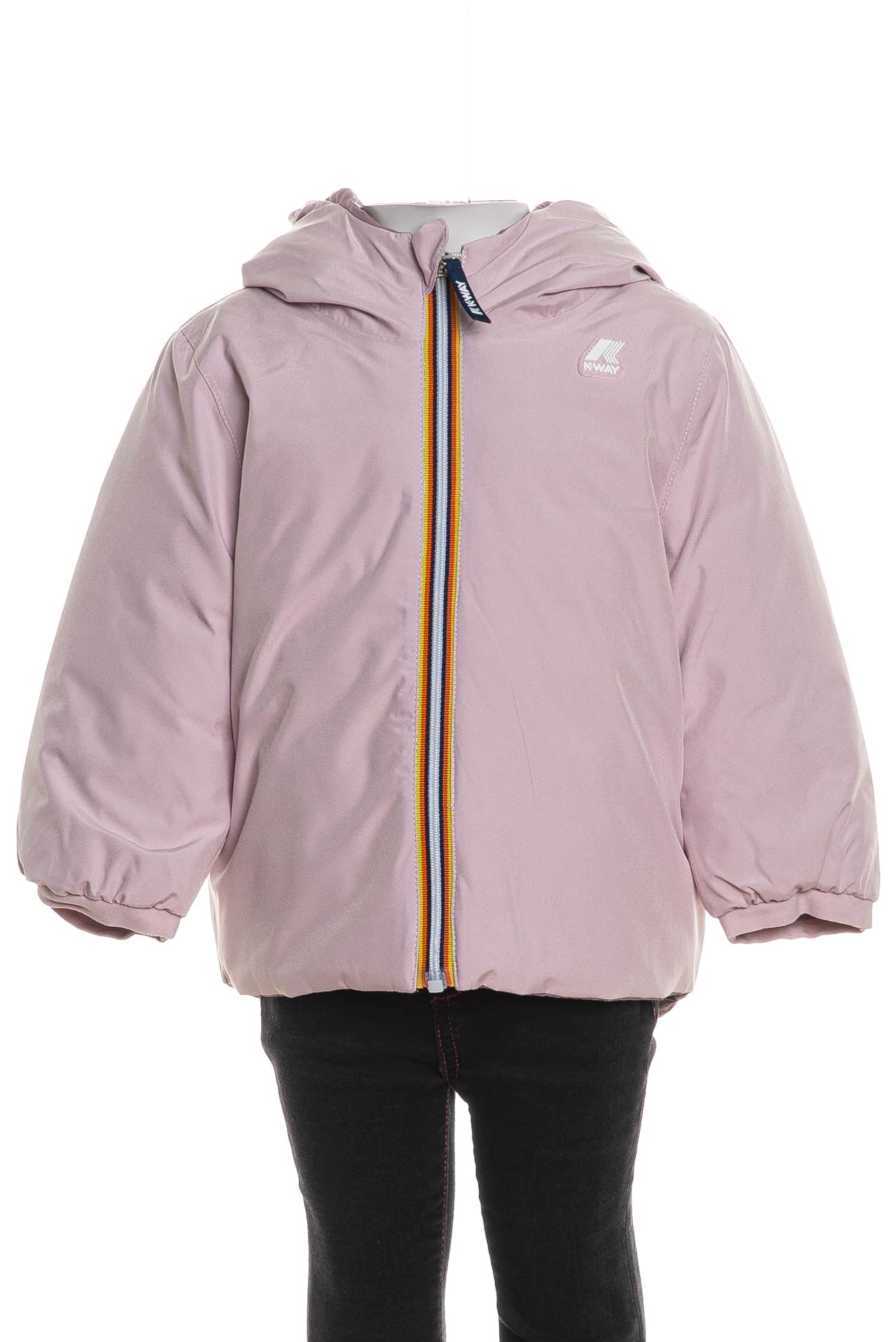 Giubbotto K Way Jack Eco Thermo Double Da Bambina Mauve Rosa Light