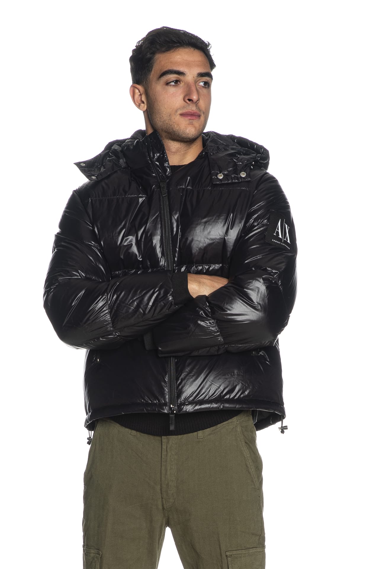Piumino Armani Exchange Down Jkt Ax Tag Da Uomo Nero Scuderi Store