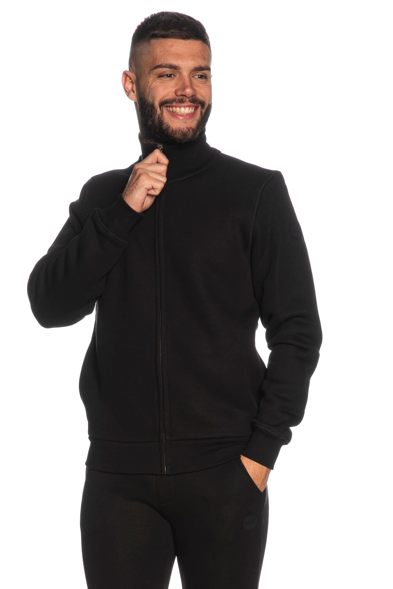 Colmar Felpa Nera Cappuccio Uomo Felpa Colmar Originals Shady Jkt