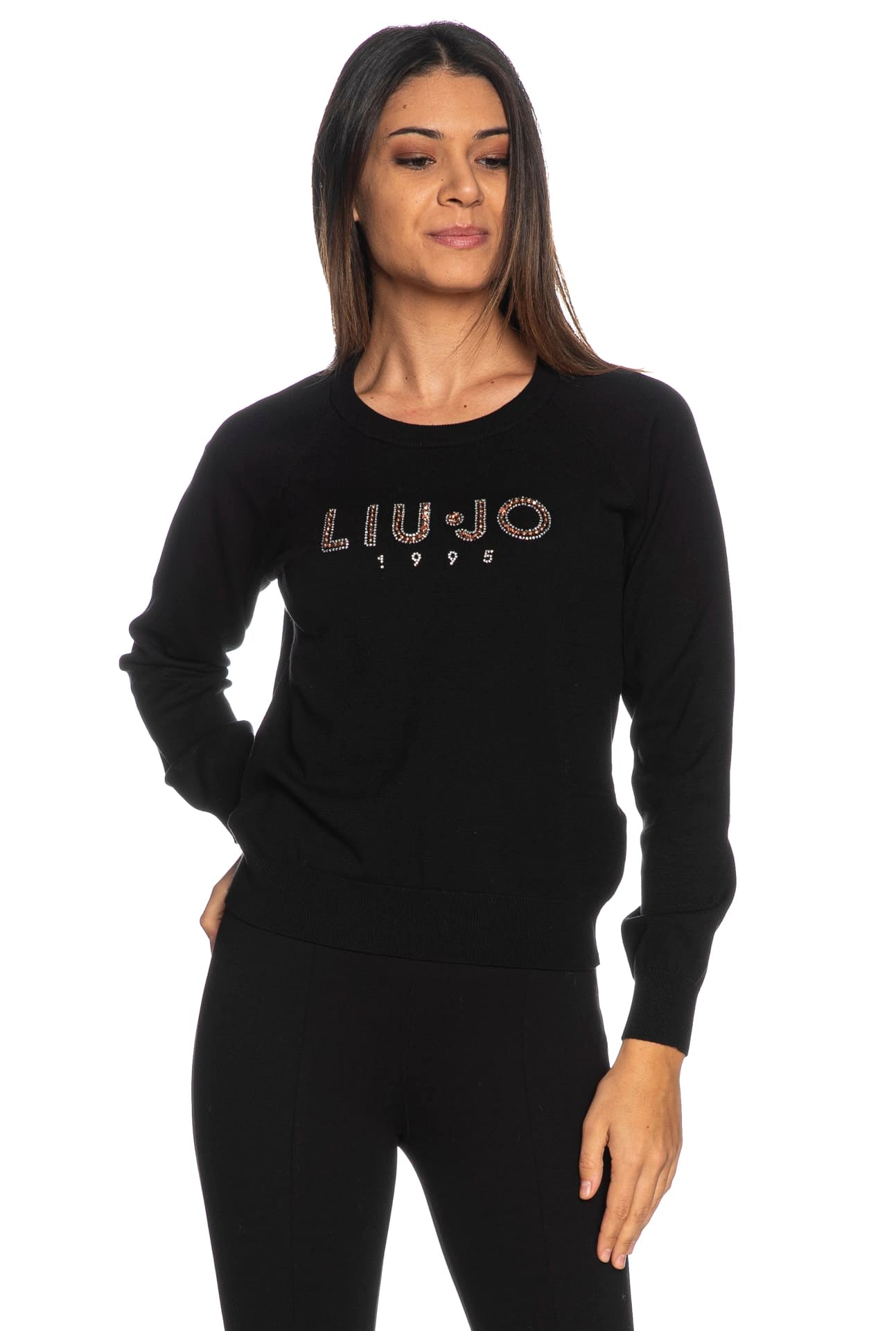 Liu Jo Pullover Gioiello LIU JO Pullover Rosso In Angora Con