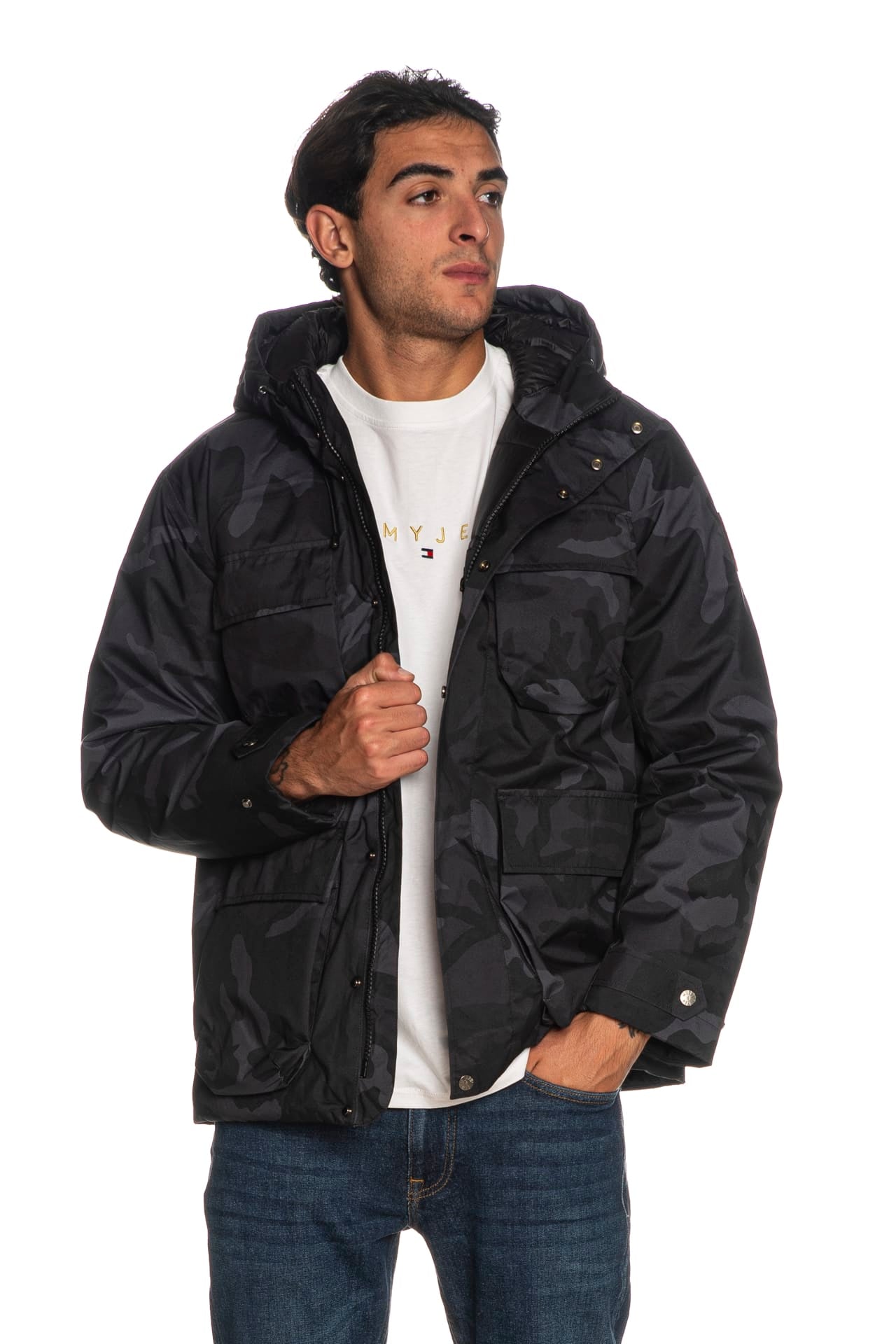 Giacca Murphy Nye Hamper Jkt Da Uomo Camouflage Nero Grigio