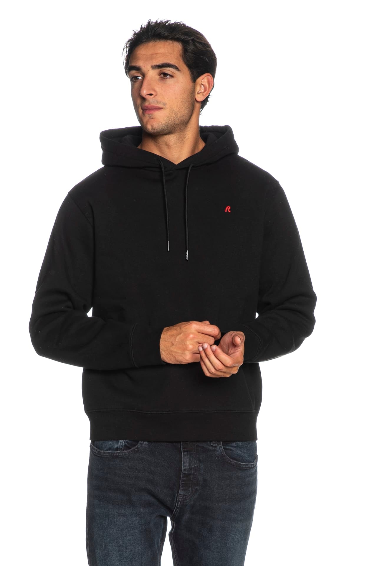 Felpa Replay Hoodie Da Uomo Nera Scuderi Store