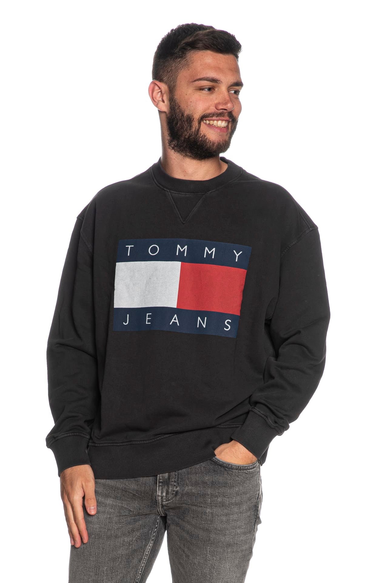 Tommy Hilfiger Negozio Abbigliamento Americano Felpa Tommy