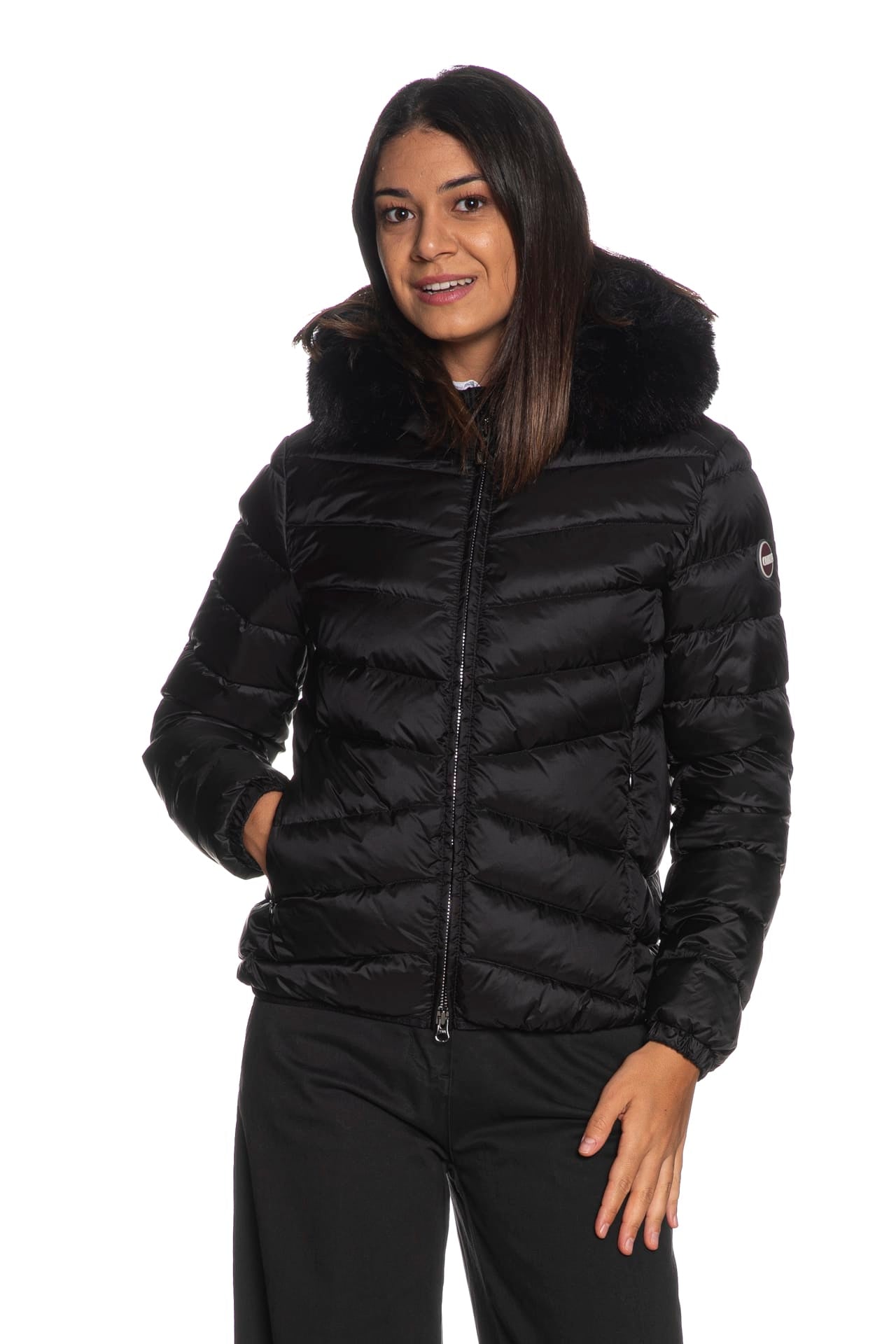Piumino Colmar Originals Deluxe Fur Da Donna Nero Scuderi Store
