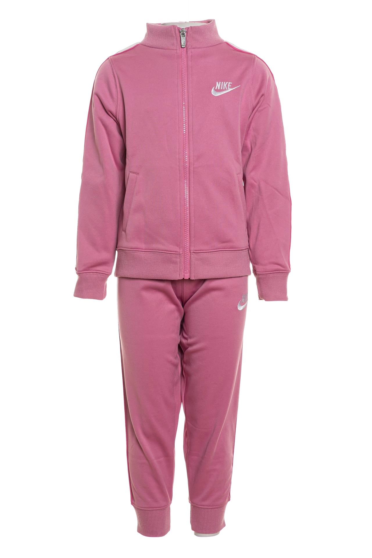 Tuta Nike Full Zip Set Logo Tap Da Bambina Rosa Bubble Scuderi Store