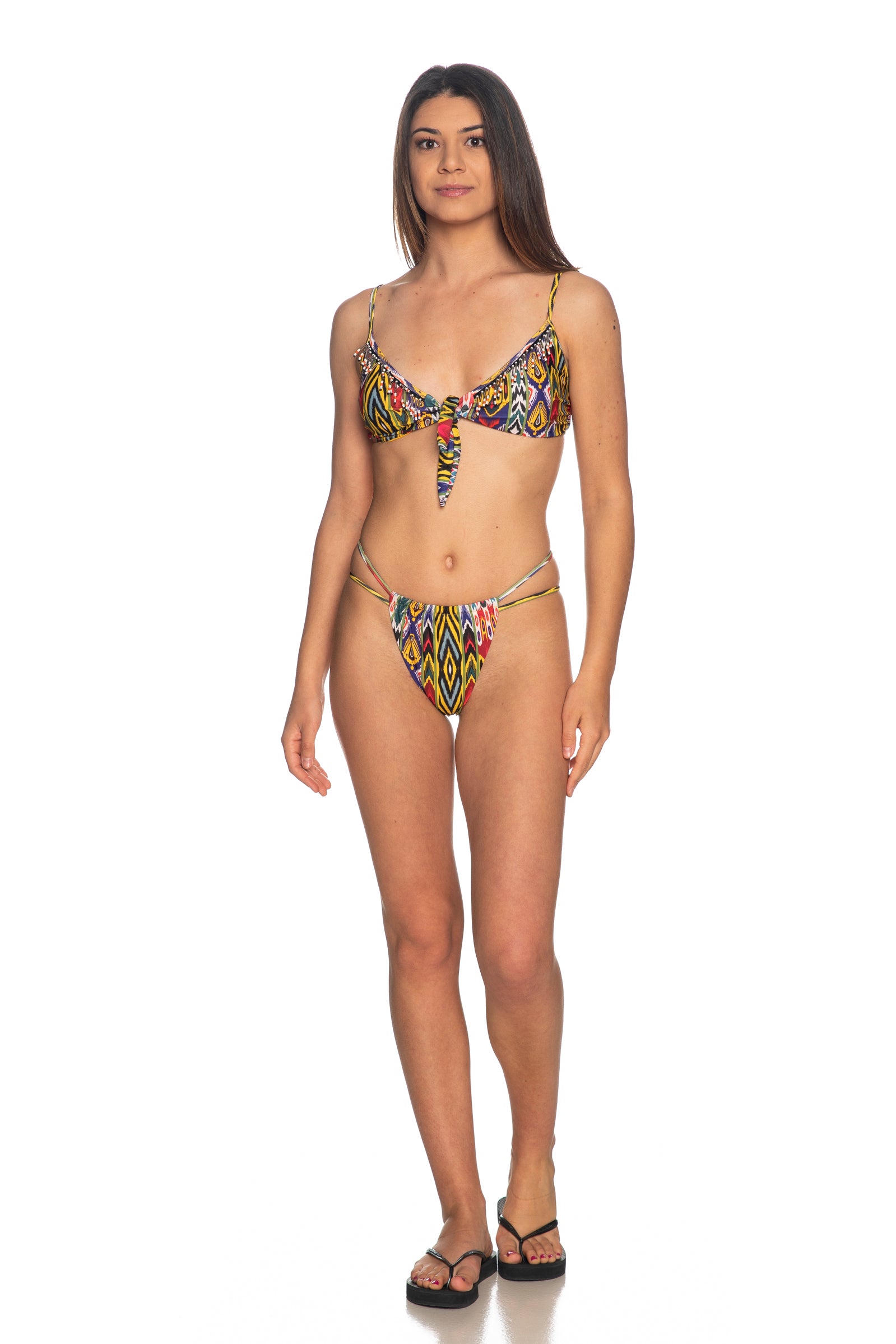 Costume Bikini Giveness Posh Ikat Balcony Da Donna Fantasia