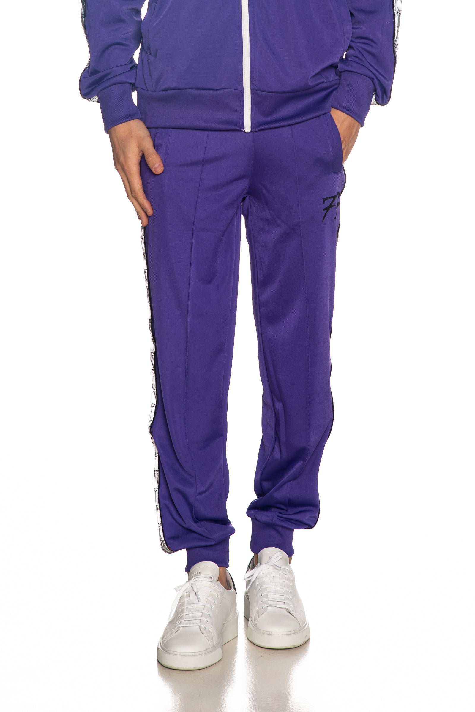 Pantalone Tuta Triplosette Ace Dark Polo Gang Da Uomo Viola