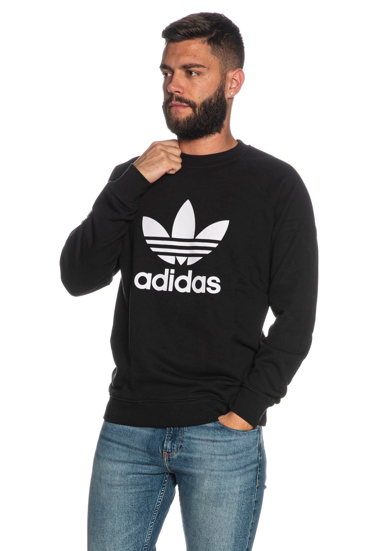 Felpa Uomo Felpa Adidas Cotone ADIDAS ORIGINALS Felpa Con Zip