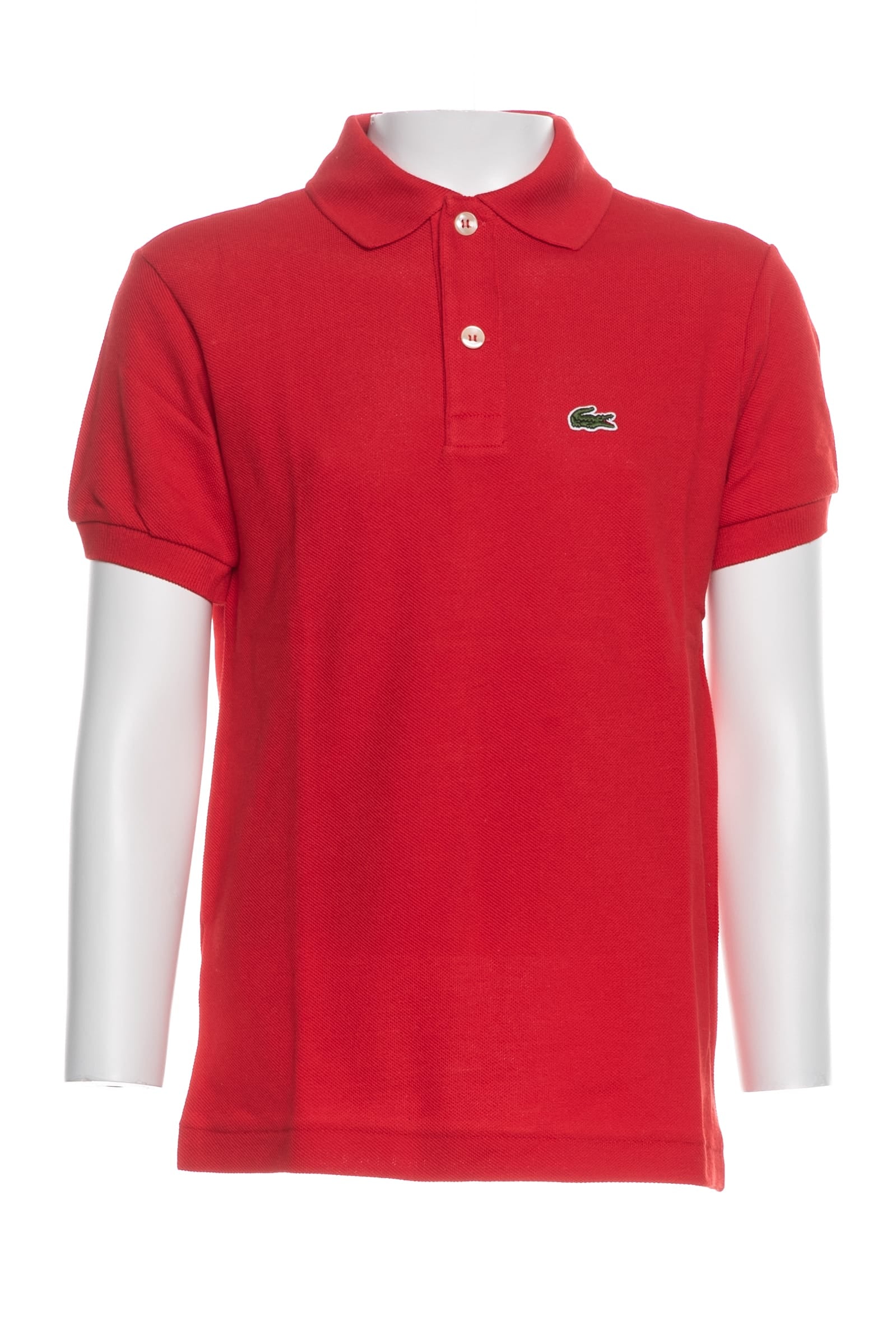 Polo A Manica Corta Bambino Lacoste Rossa Scuderi Store