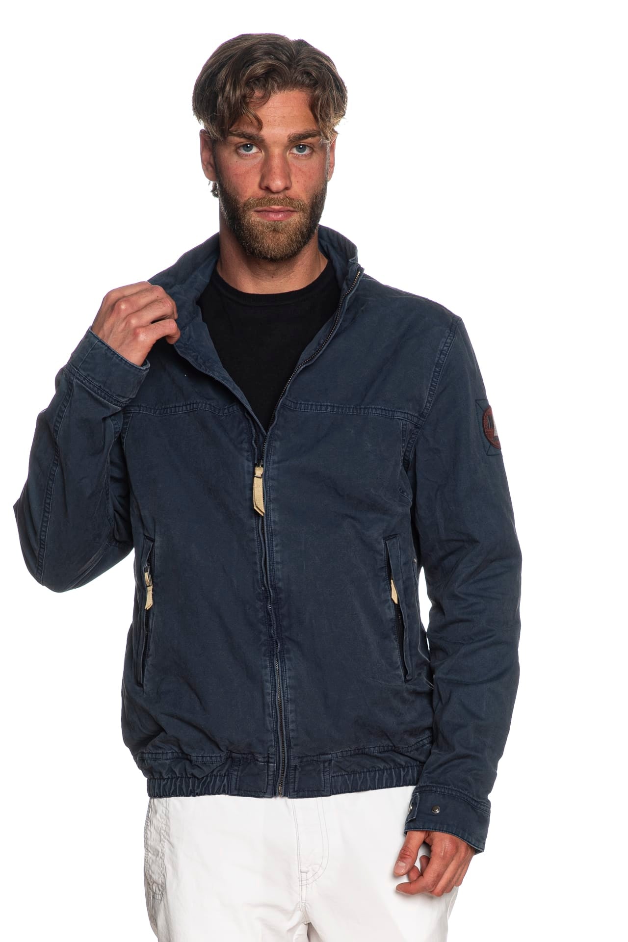 Giubbino Murphy&Nye Cotton Waikato Jkt Da Uomo Blu Navy Scuderi