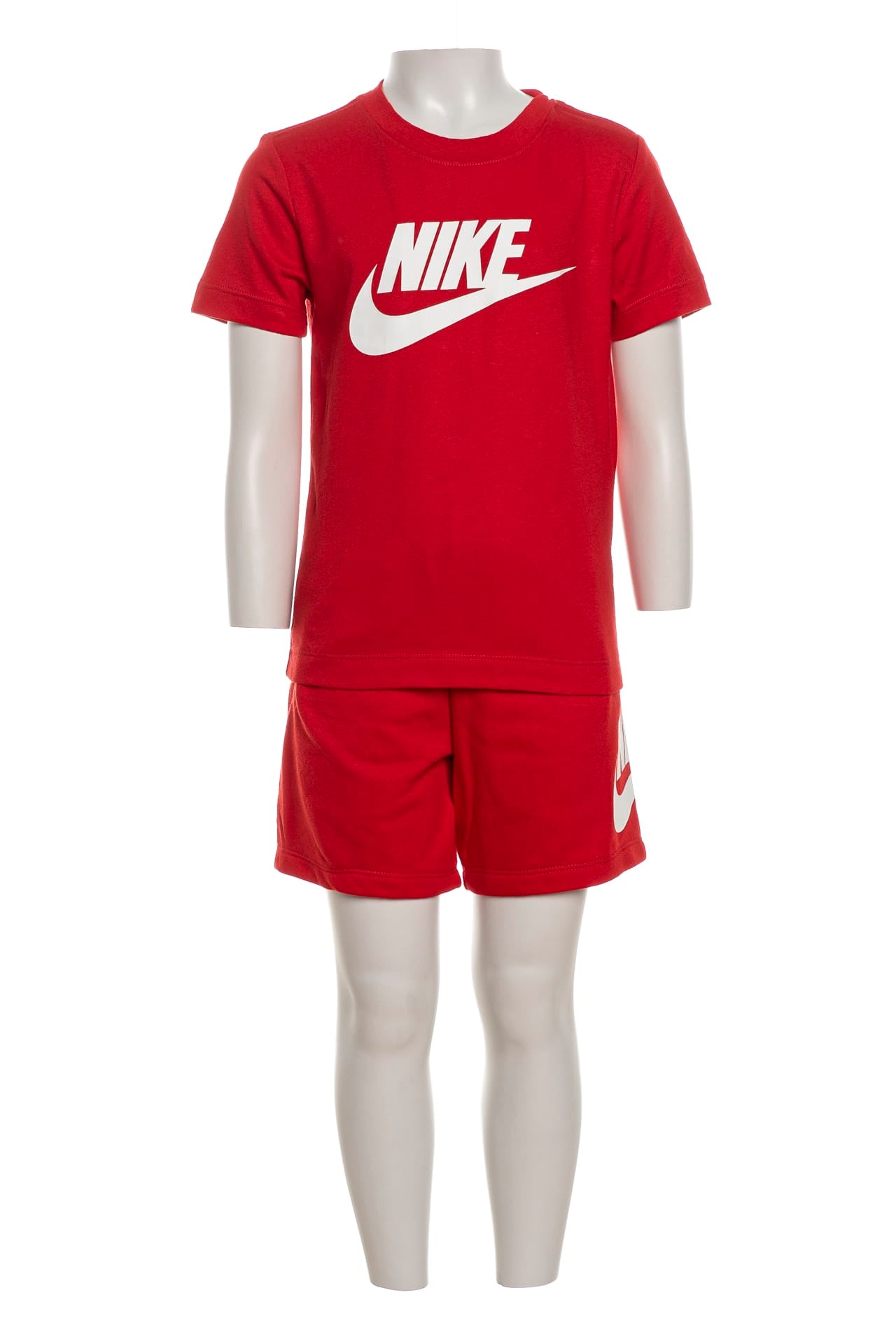 Completo Set Nike Club Tee Short Boy Da Bambino Rosso Scuderi Store
