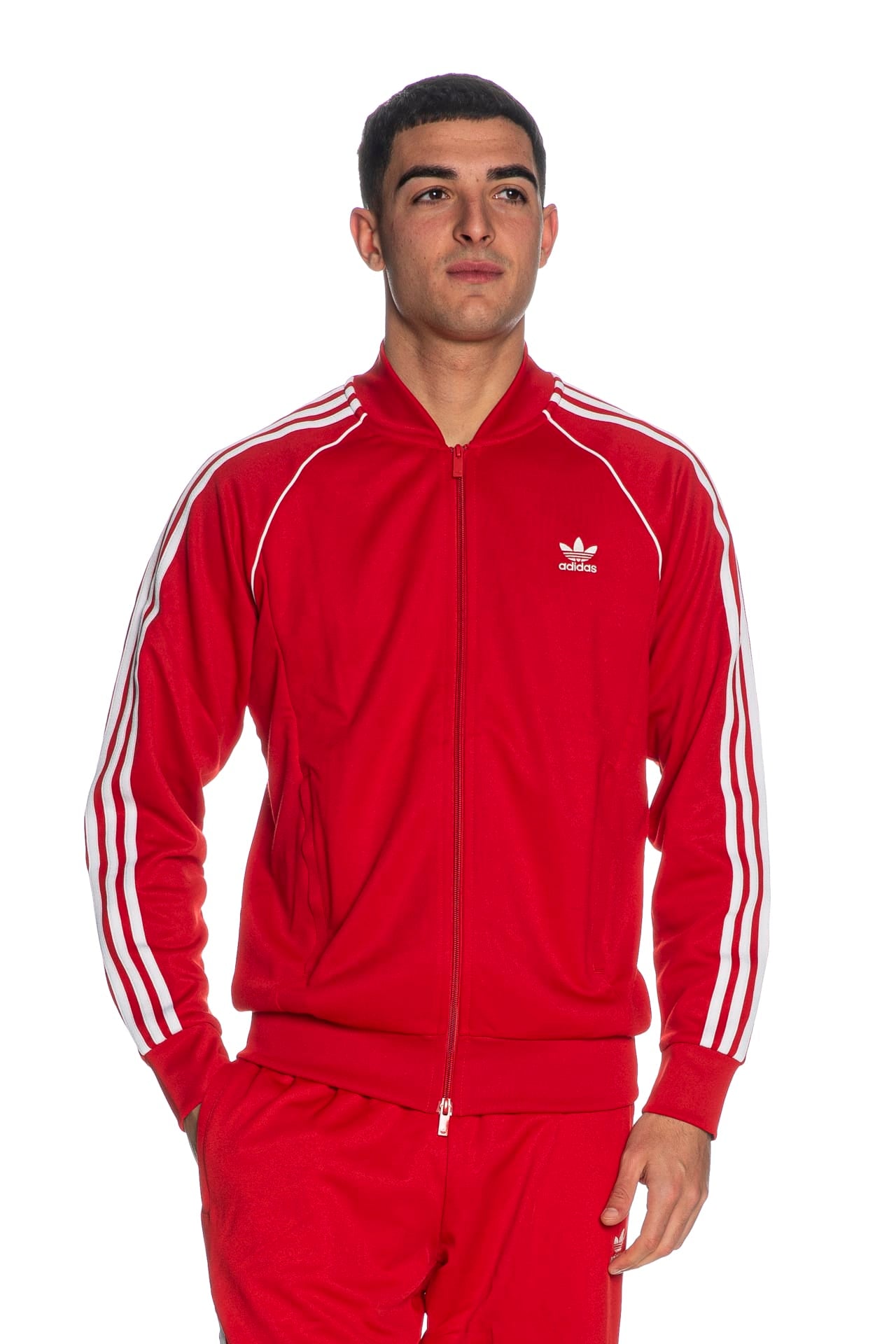 Giacca Tuta Adidas Originals Sst Tt Da Uomo Rossa Bianco Scuderi