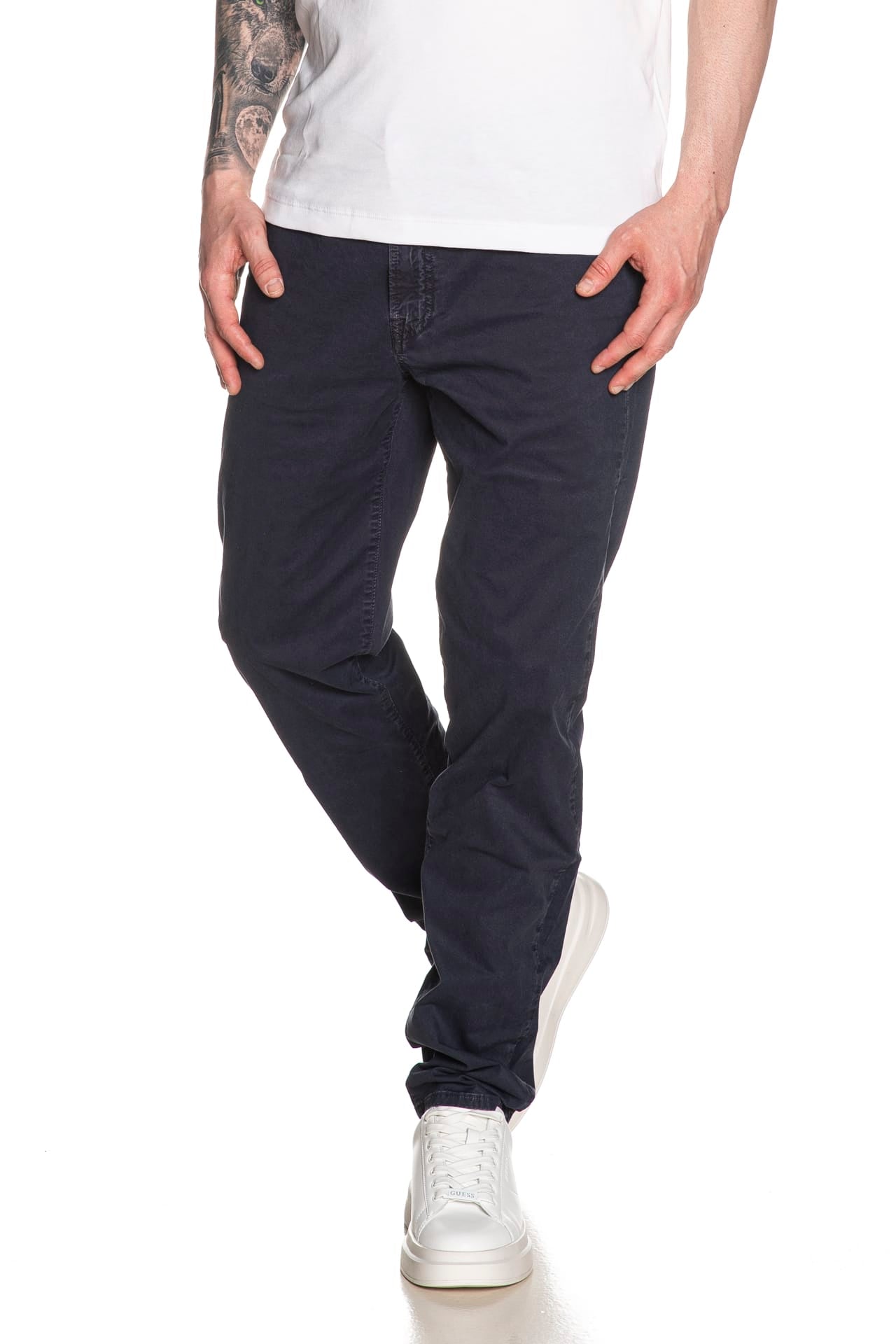 Pantalone Siviglia Palazzo Da Uomo Blu Navy Scuderi Store