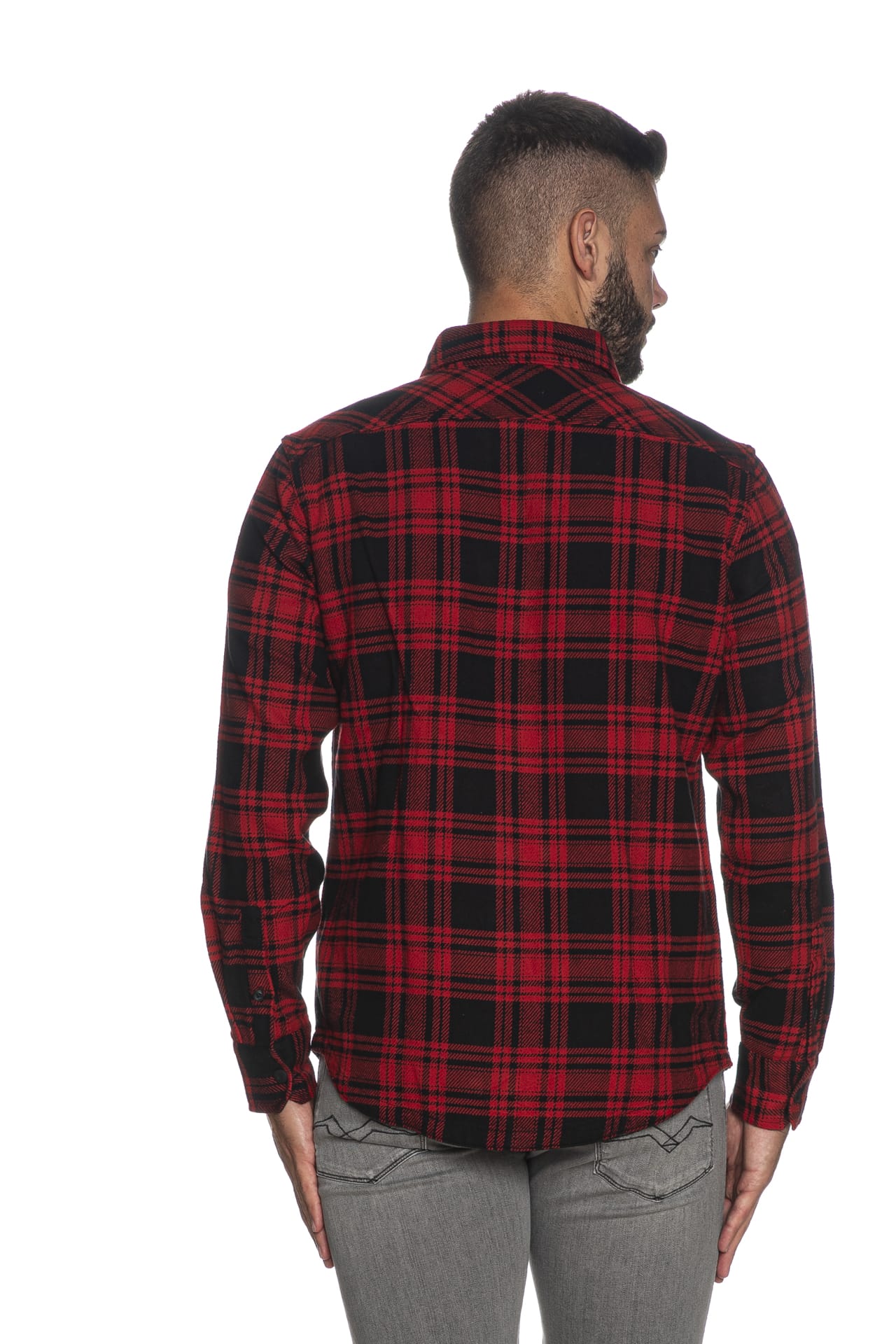 Uomo Camicia Tempo Libero Regular Fit Maniche Lunghe Ricamato - Foto 2