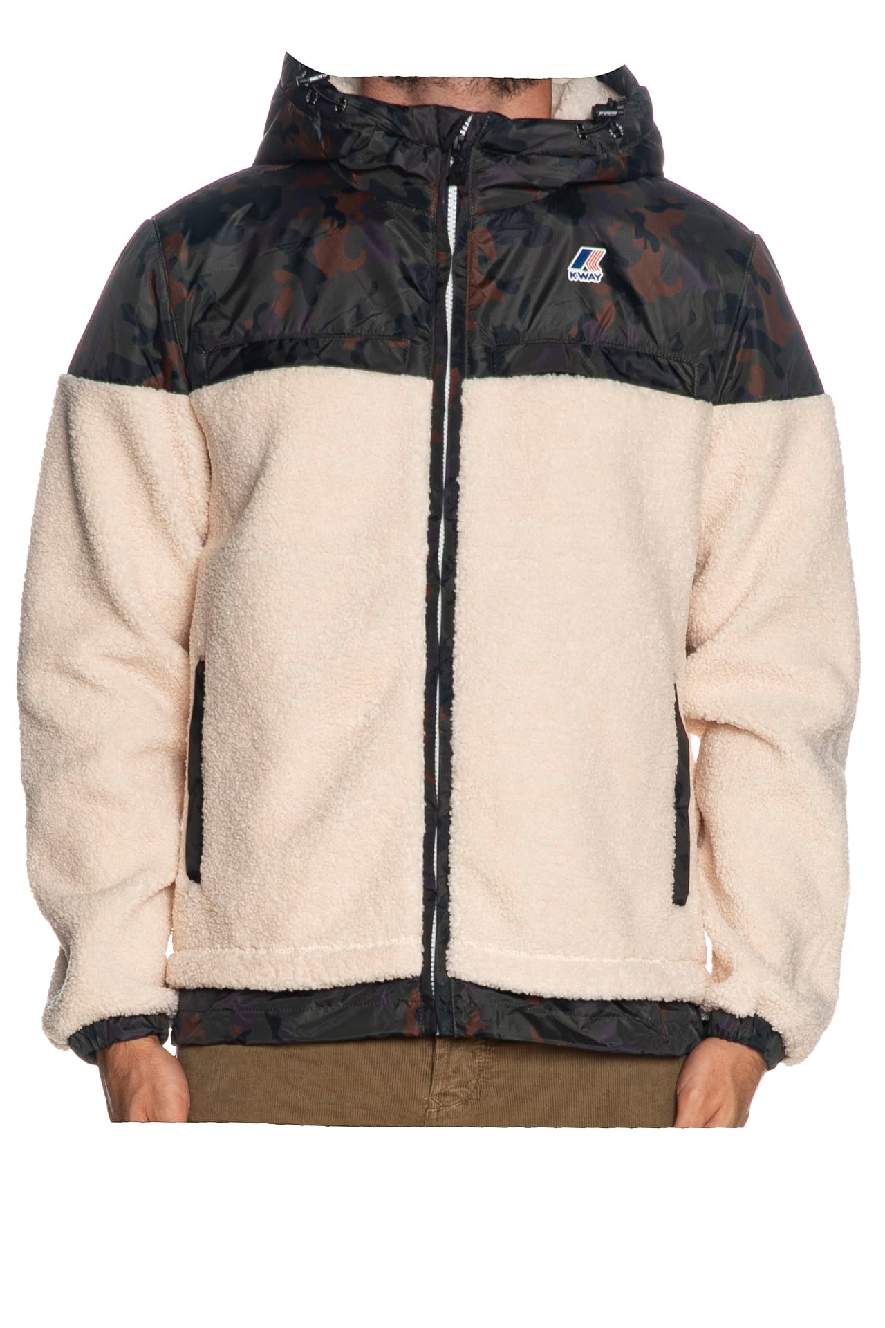 Giubbotto K Way Le Vrai Jildaz Orsetto Da Uomo Camouflage