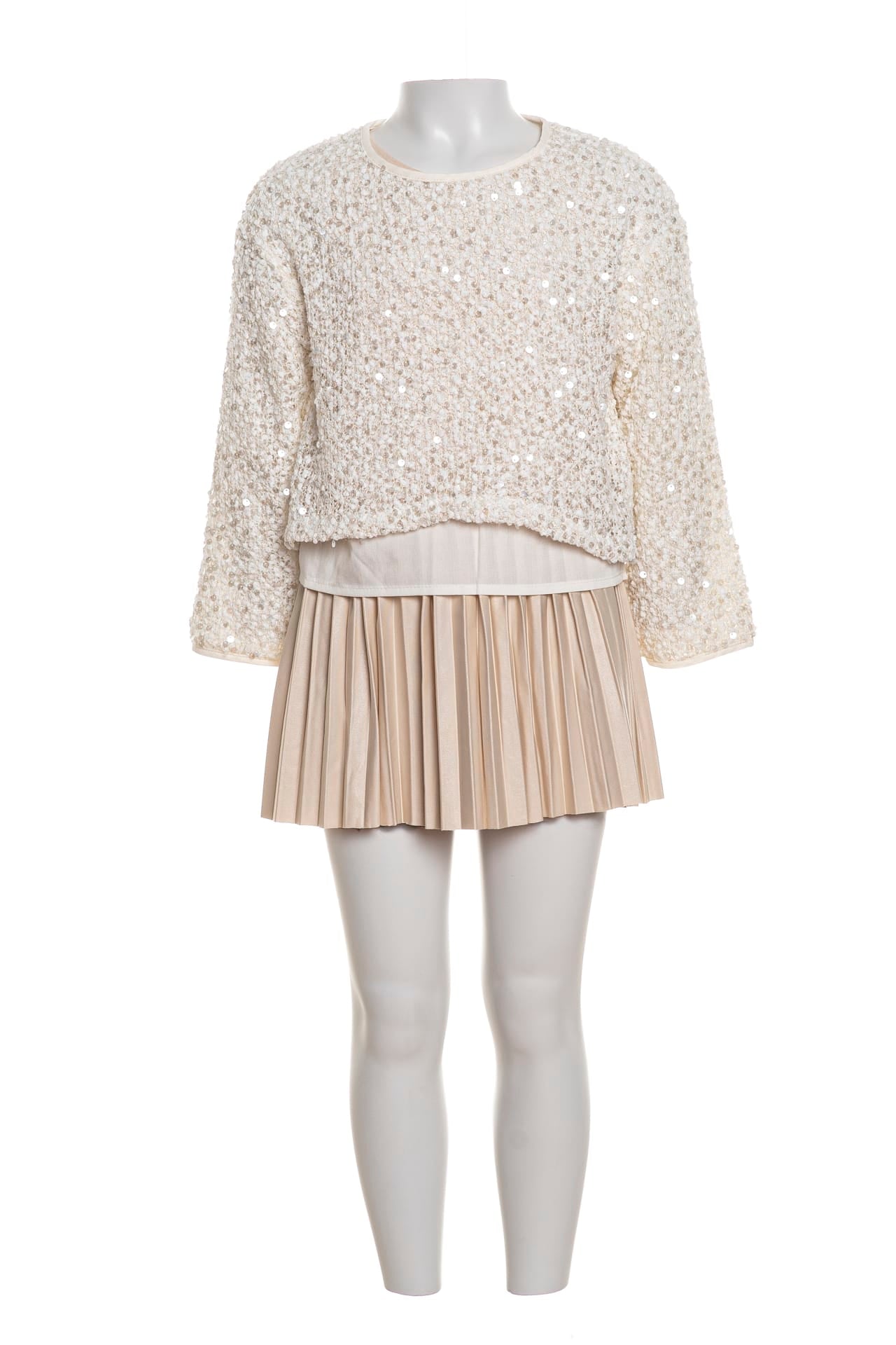 Completo pantalone e maglione bambina Cipria Completo pantalone e maglione bambina Cipria