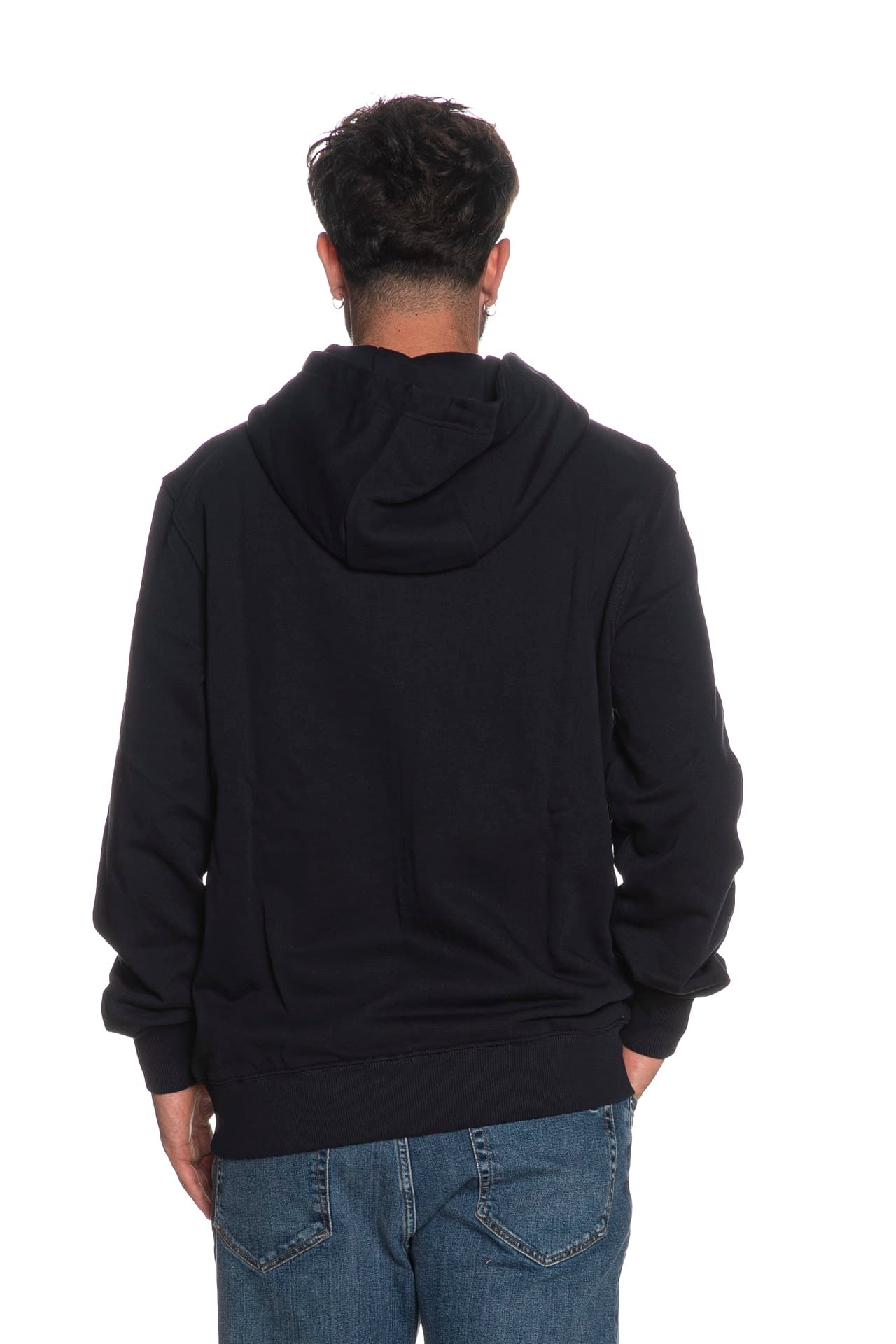 Felpa Tommy Hilfiger Tjm Stacked Hhooded Da Uomo Blu Notte