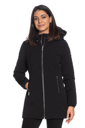 Giaccone Yes Zee Tech Hoodie F25 Da Donna Nero