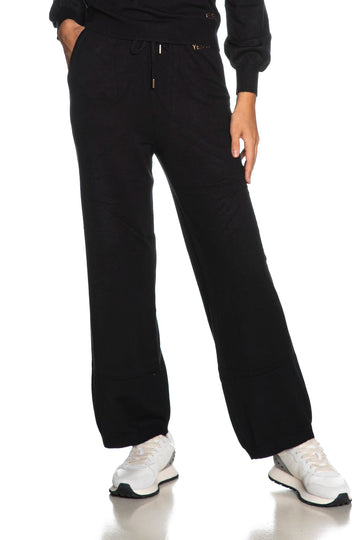 Pantalone In Maglia Yes Zee Knit Pants Da Donna Nero