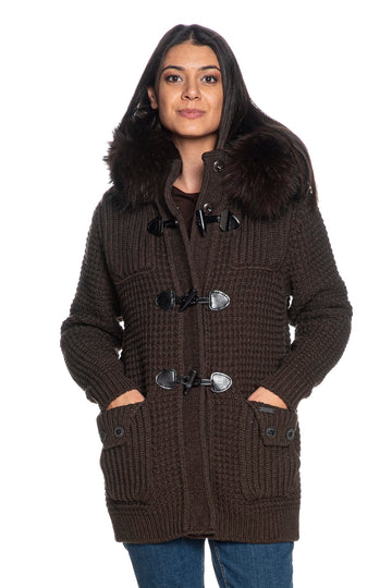 - Giaccone Bark Medium Duffle Coat Mourmasky Da Donna Marrone Moro