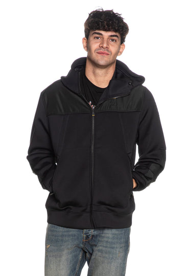 Felpa con cappuccio Blauer uomo Wilbert nero