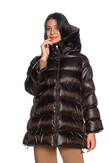 Piumino Canadian donna marrone