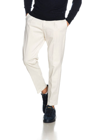 Pantaloni Daniele Alessandrini uomo bianco