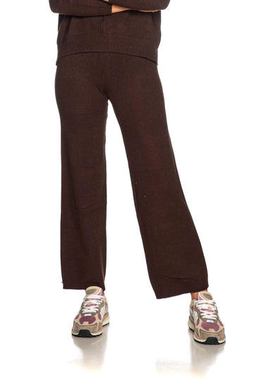 Pantaloni Fresh Flower donna marrone