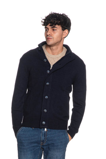 Cardigan Gianni Lupo uomo blu