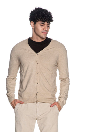 Cardigan Gianni Lupo uomo beige