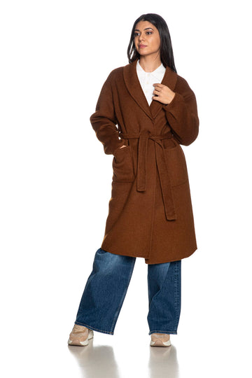 Cappotto Gianni Lupo donna marrone