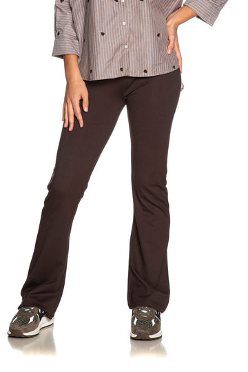 Pantaloni JDY donna Pretty Flare marrone caffè a zampa