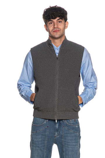 Gilet smanicato Jeordie's uomo grigio