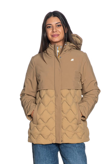 Giubbotto K-Way donna Siphane Hybrid Warm Shell beige