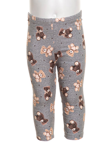 Leggings Mayoral Bears Print Da Bambina Fantasia Orsetti Grigio Medio Melange