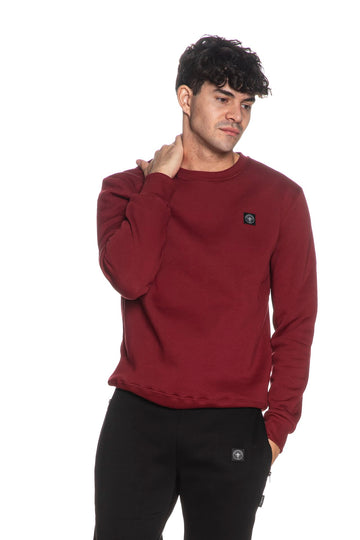 Felpa Three Stroke uomo Minimum C rosso