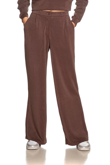 Pantaloni Tiffosi donna Teddy marrone