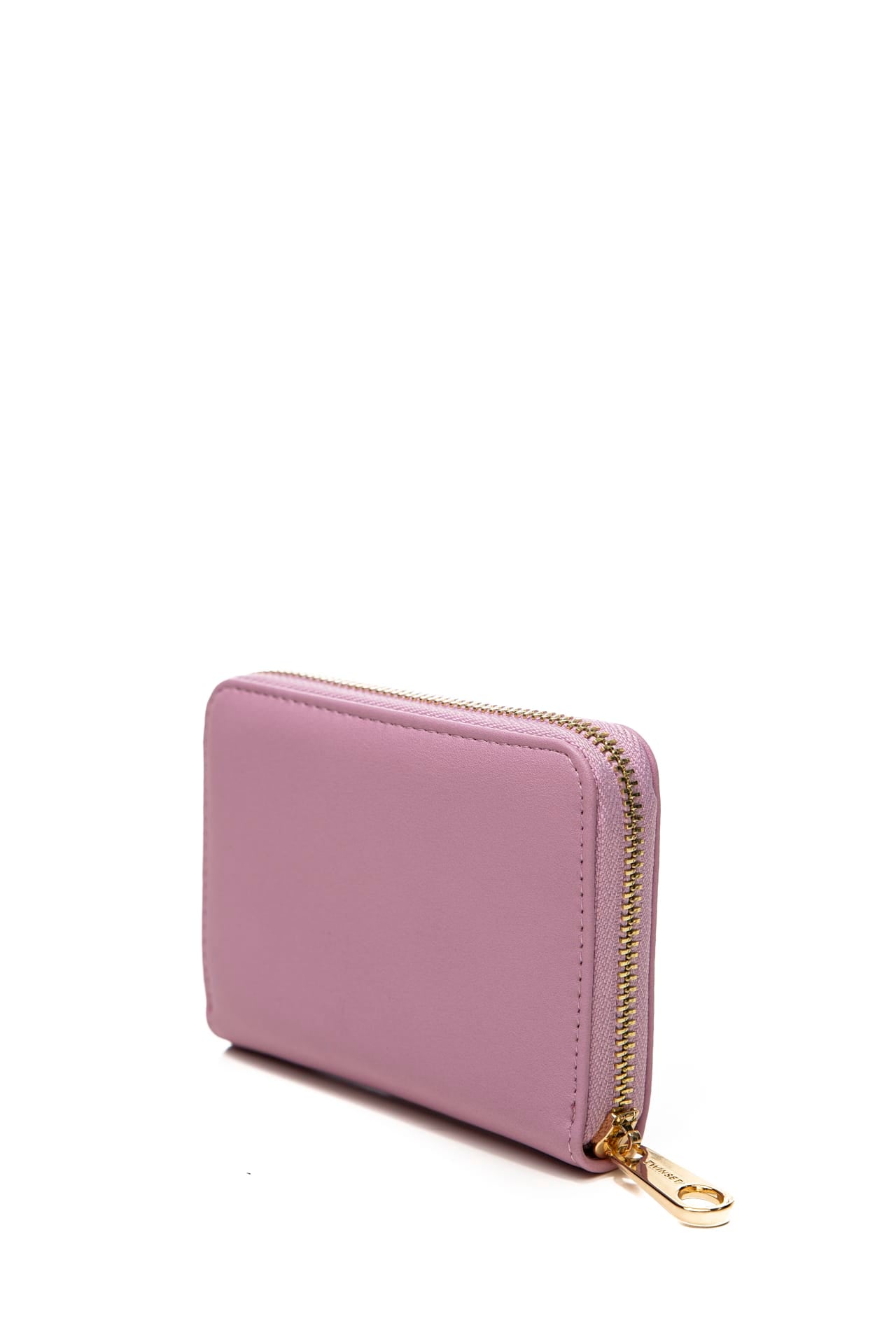 Portafoglio Twinset Oval T Zip Around Medium Da Donna Lavanda Rosa