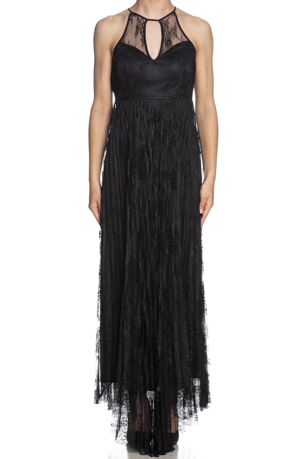 Abito Lungo Artigli Lace Da Donna Nero Scuderi Store