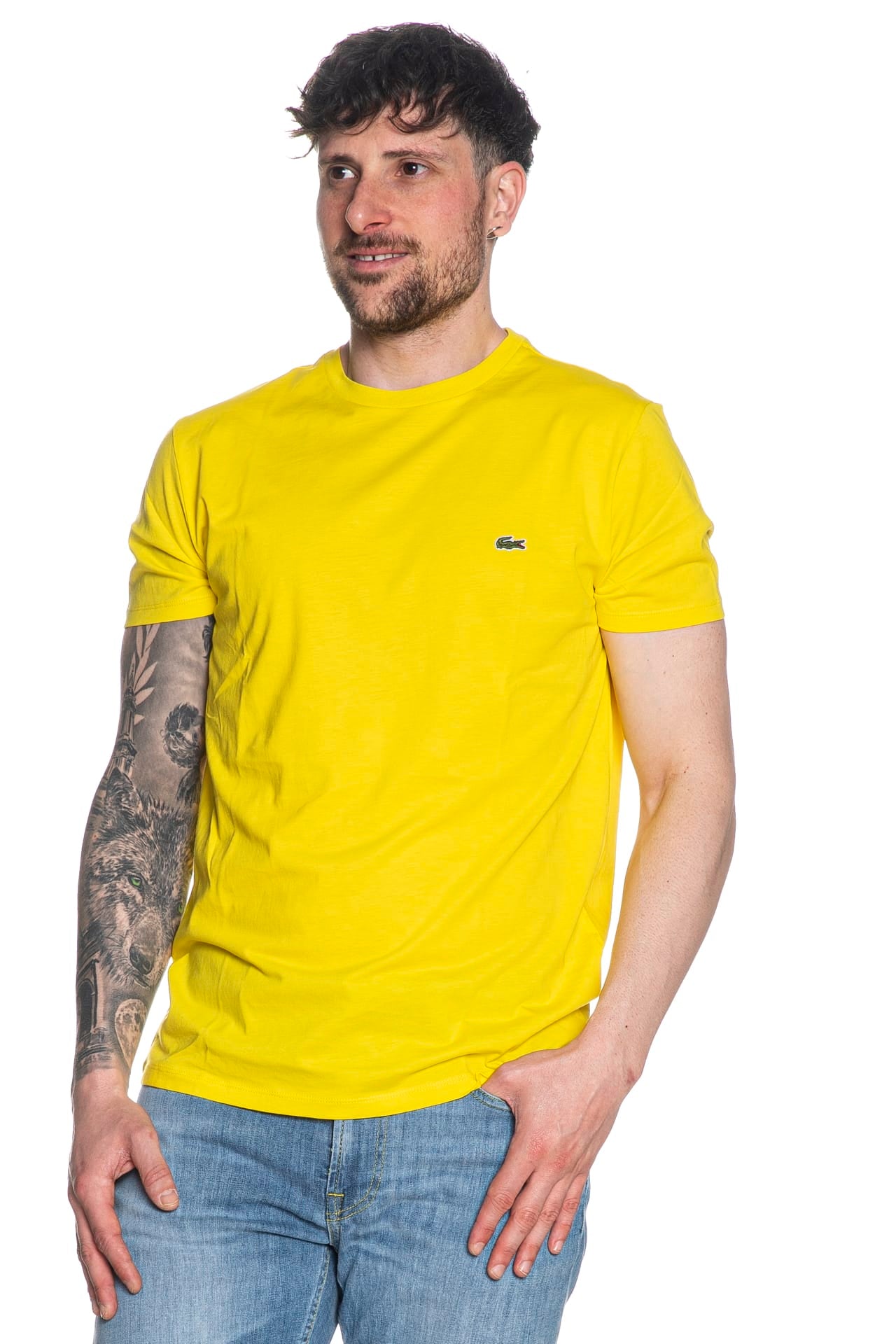 New Era - T-shirt gialla con stampa heritage Half Time sul retro New Era - T-shirt gialla con stampa heritage Half Time sul retro