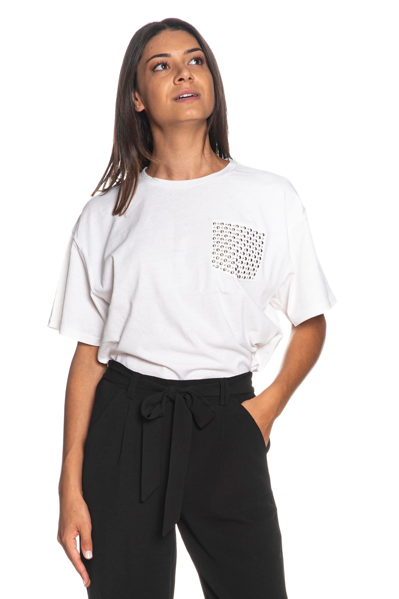 T Shirt Only Terza Da Donna Bianca - Scuderi Store
