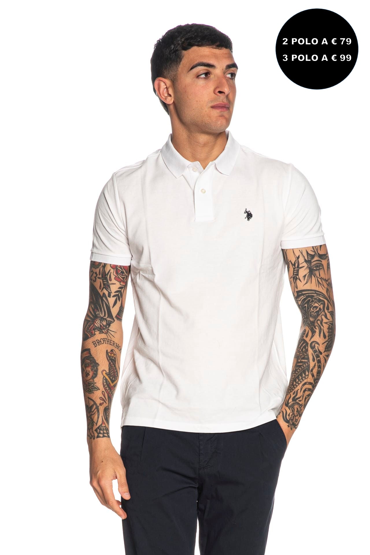 Polo U.S. Polo Assn King Da Uomo Bianca