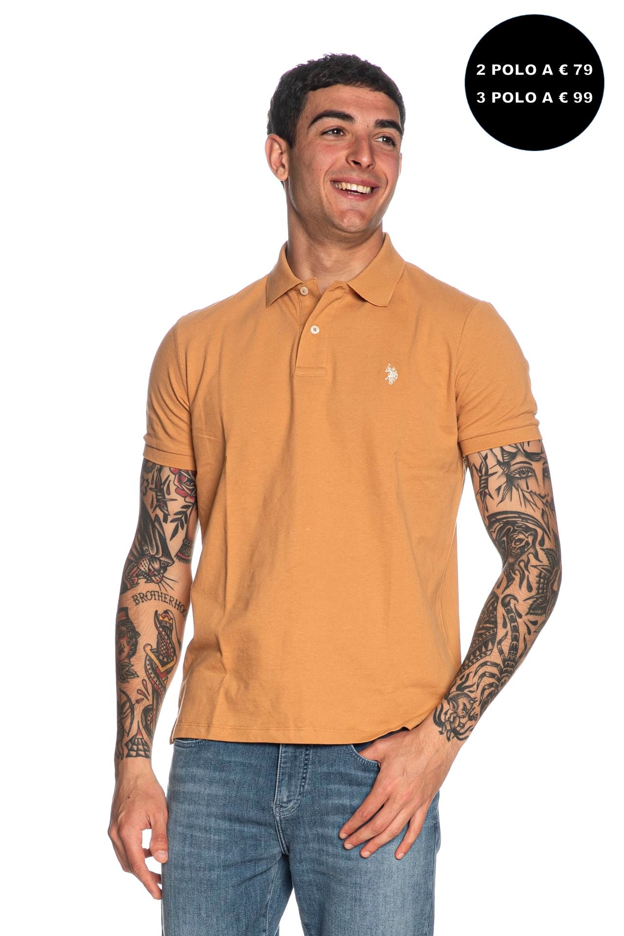 Polo U.S. Polo Assn King Da Uomo Albicocca