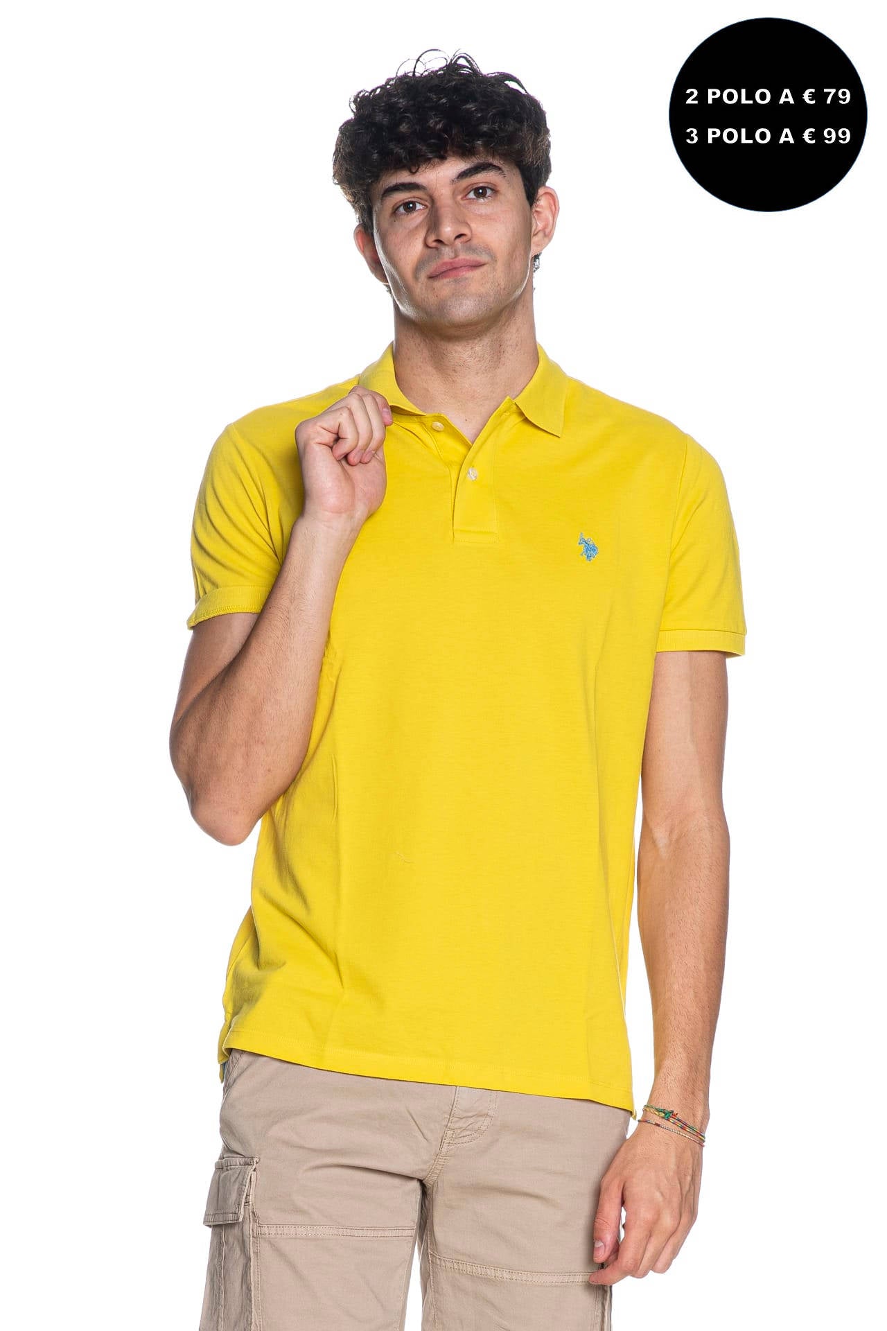 Polo U.S. Polo Assn King Da Uomo Giallo Sole