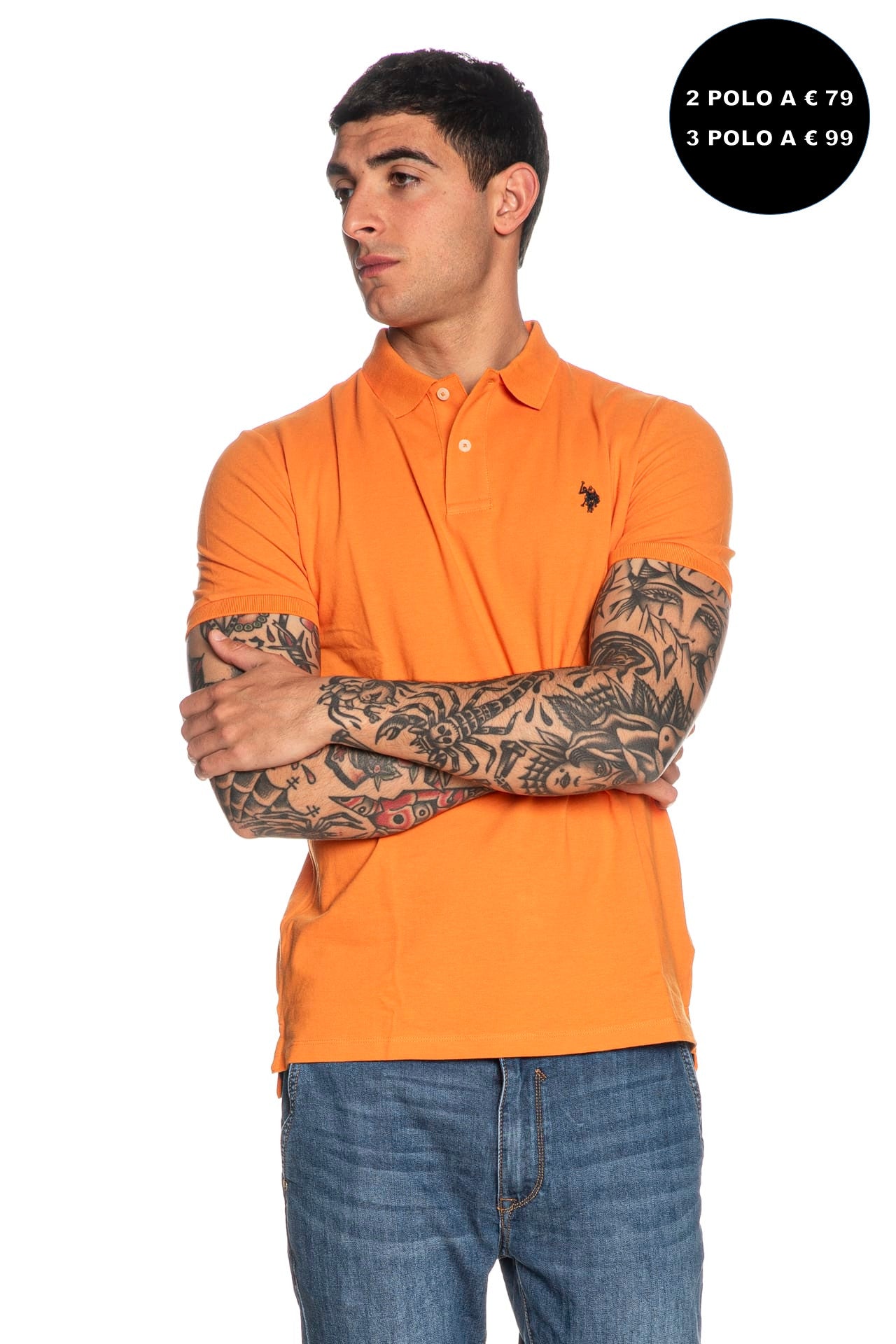 Polo U.S. Polo Assn King Da Uomo Arancione