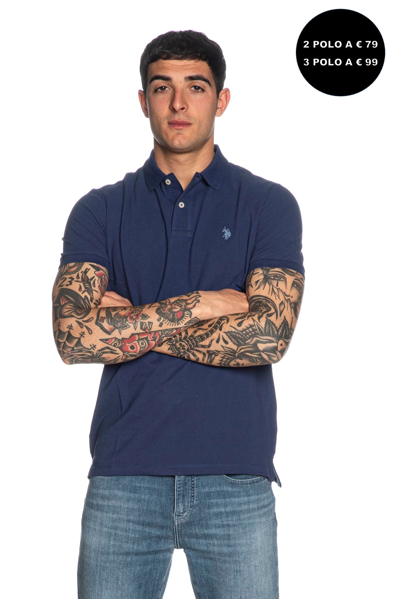 Polo U.S. Polo Assn King Da Uomo Blu Indaco