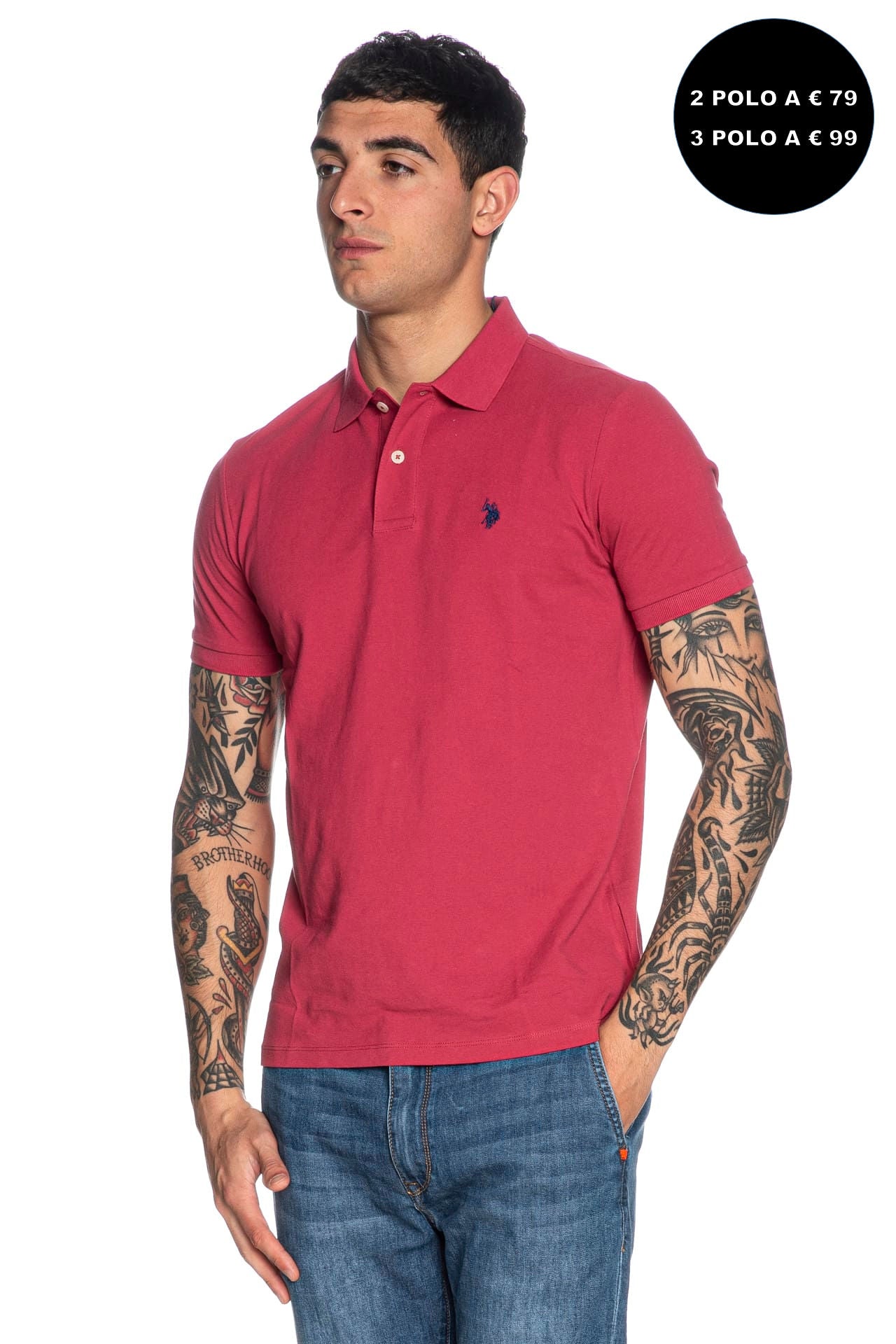 Polo U.S. Polo Assn King Da Uomo Amarena