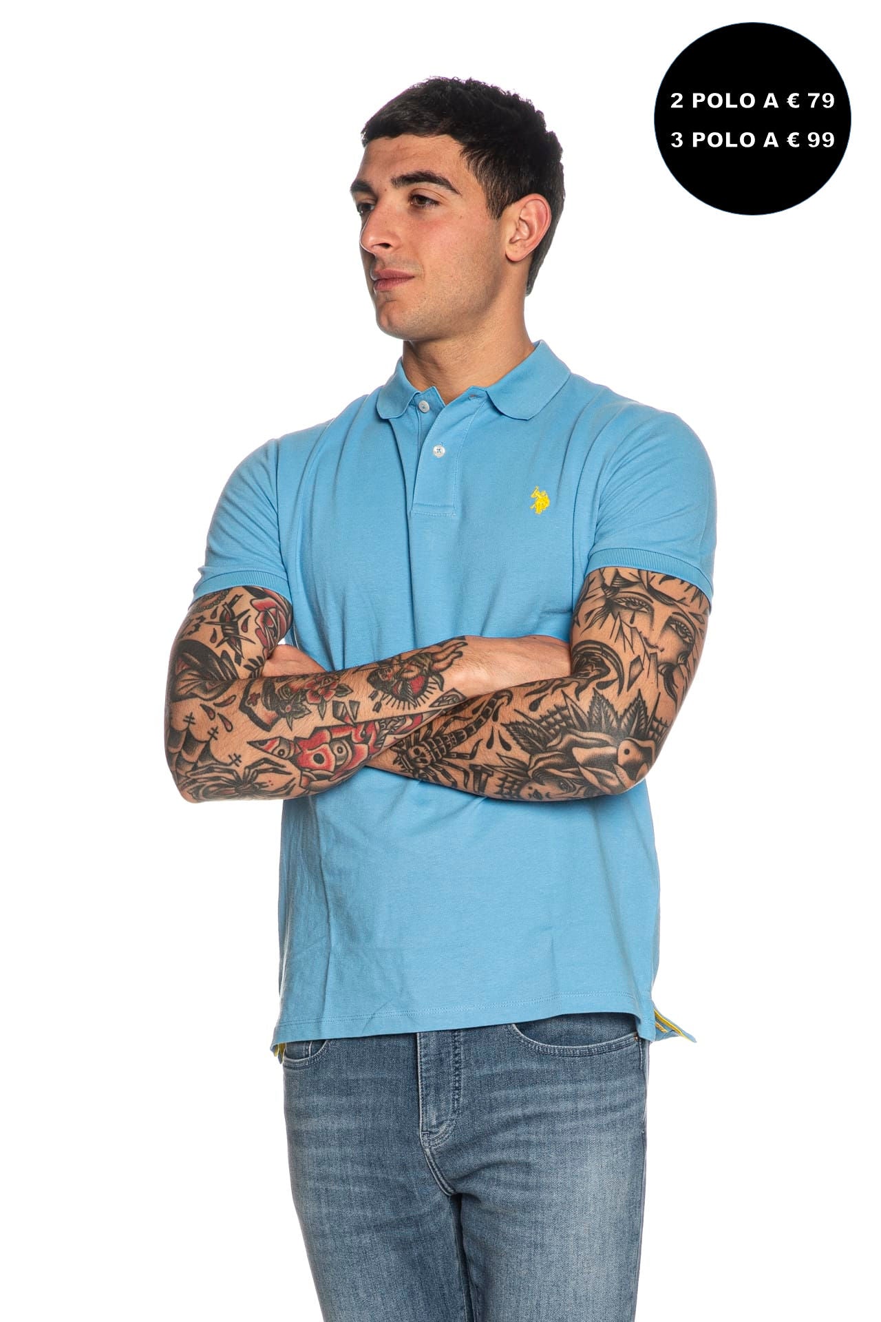 Polo U.S. Polo Assn King Da Uomo Azzurro